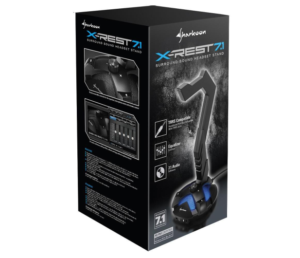 Sharkoon Stojak z kartą dźwiękową X-Rest 7.1 - 585600 - zdjęcie 2
